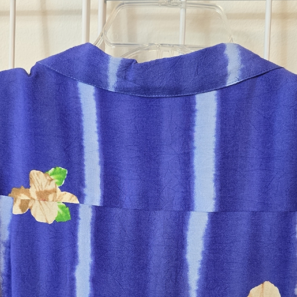 Jams World Blue & Multicolor Tropical Button Down Shirt Size Med - Picture 11 of 12